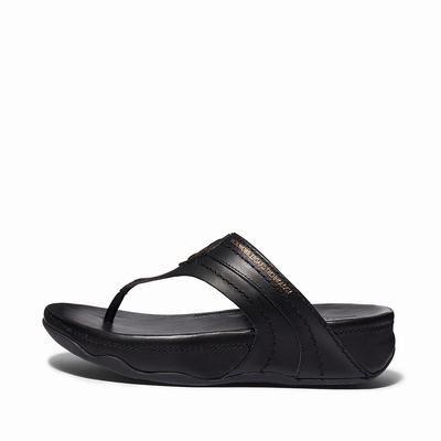 Fitflop Walkstar Limited Edition Toe-Post - Sandalen Damen - Schwarz (KJE174925)